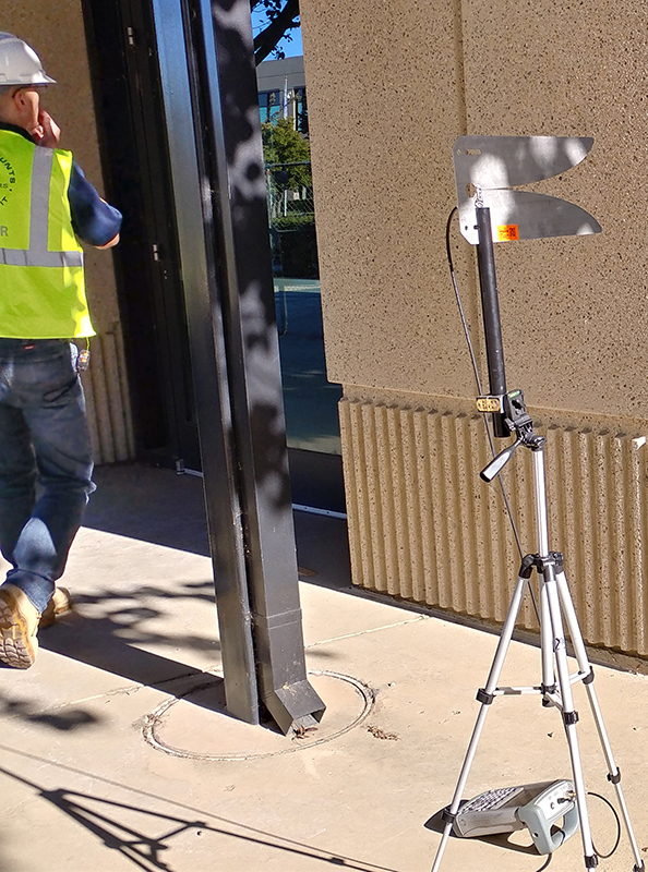 Testing equip Outside Office RF STC Testing